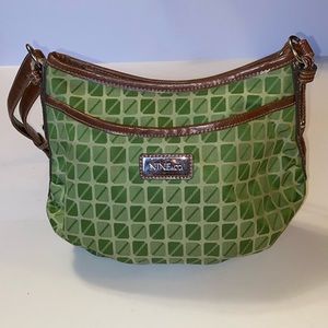 Nine & Co. Lime Green and Brown Bag